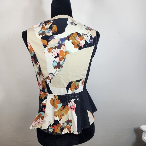 3.1 Phillip Lim Floral peplum, sleeveless, size s, zip front - Picture 10 of 16